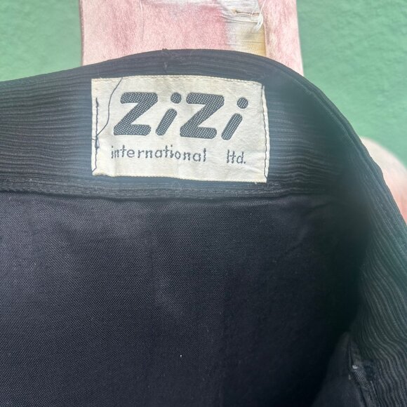 ZiZi Vintage Floral Embroidered 70s Maxi Skirt Long Black Retro Women Party XS - Picture 5 of 7